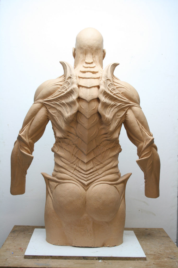 Krampus creature suit sculpt